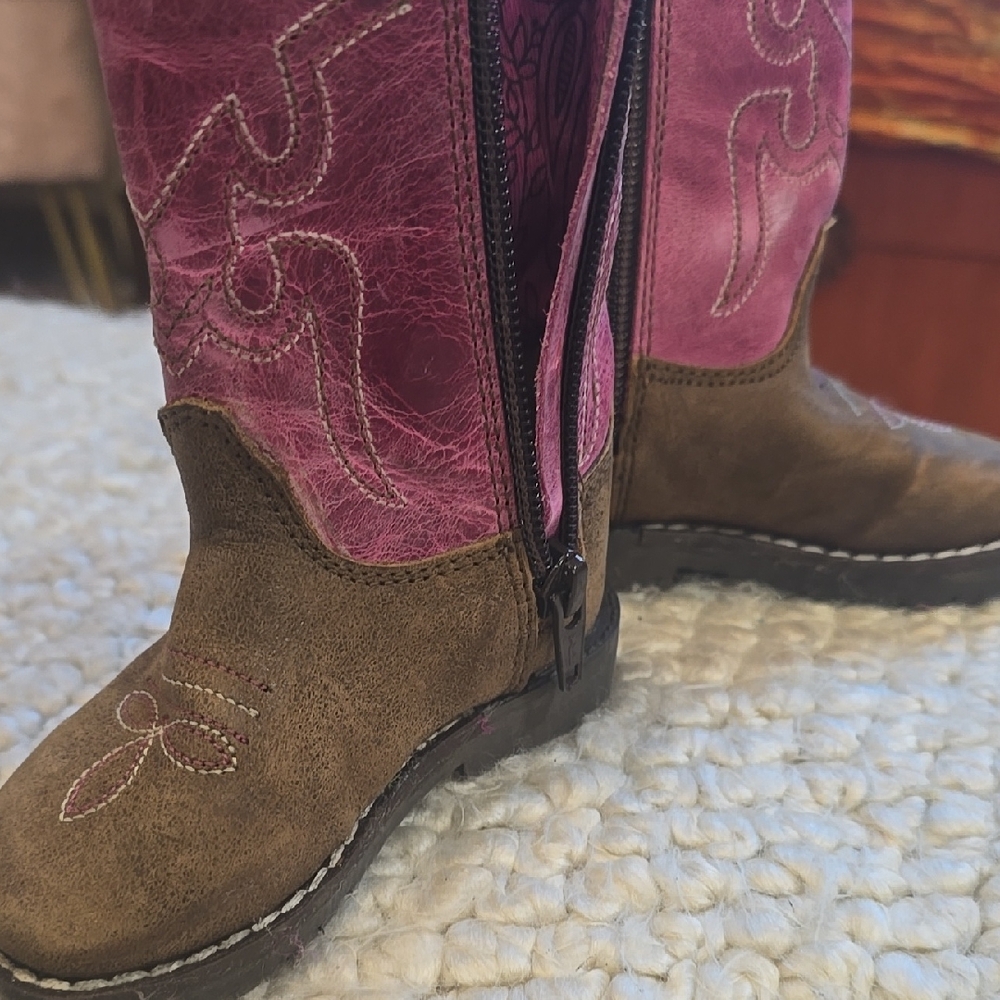 Shyanne Toddler Girls' Lil Lainie Western Boots - Round Toe